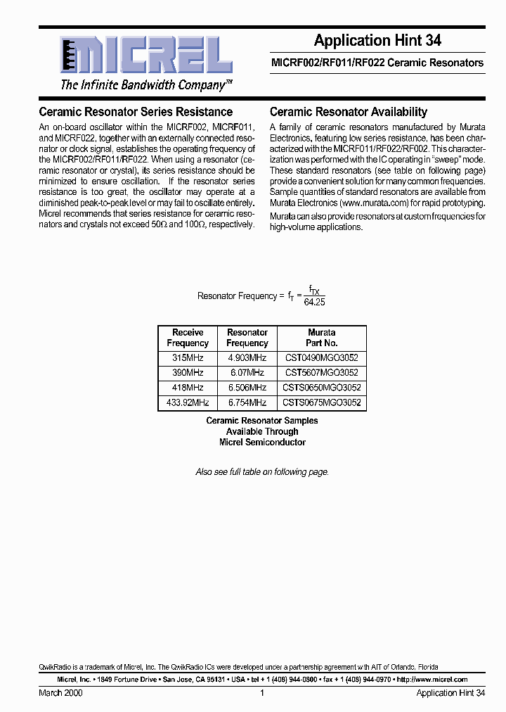 APPLICATIONHINT34_494090.PDF Datasheet