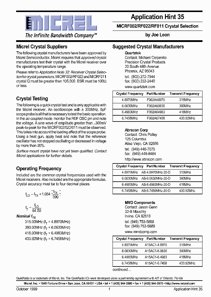 APPLICATIONHINT35_494091.PDF Datasheet