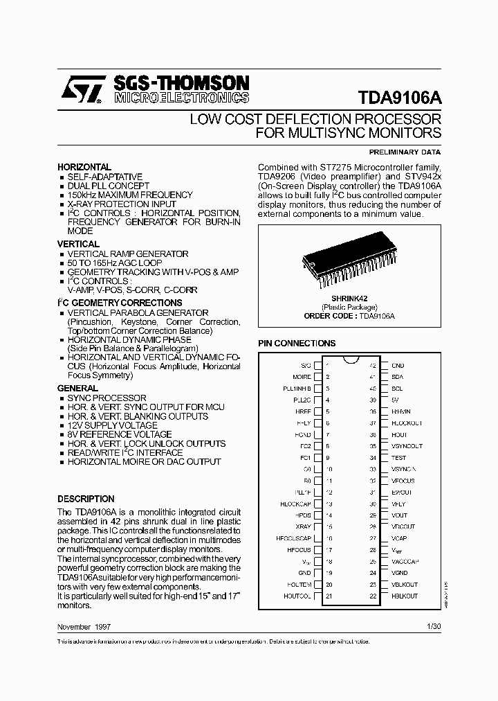 TDA9106A_461952.PDF Datasheet