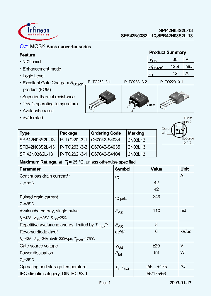 SPI42N03S2L-13_530832.PDF Datasheet