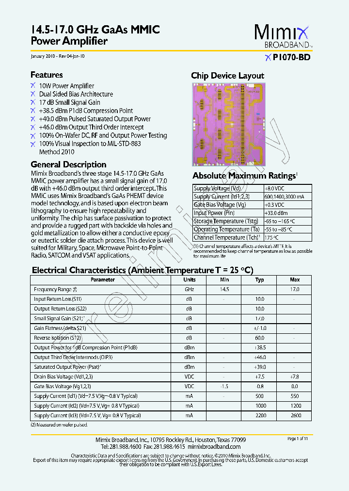 XP1070-BD_884662.PDF Datasheet