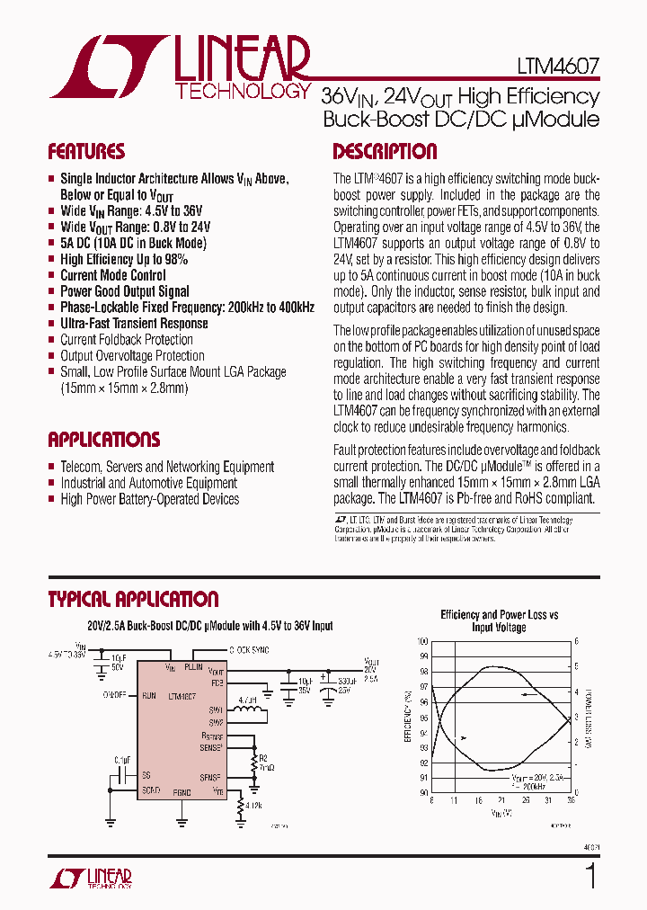 LTM4607IV-PBF_885102.PDF Datasheet