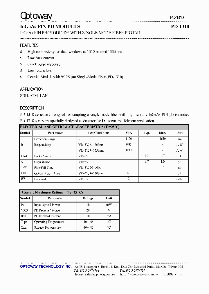 PD-1310-XF_498061.PDF Datasheet
