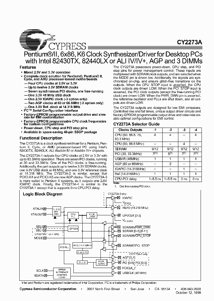 CY2273A_499294.PDF Datasheet