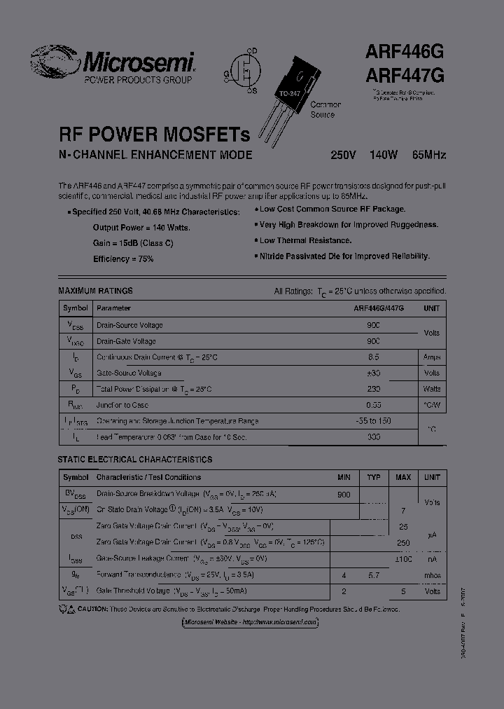 ARF446G_890608.PDF Datasheet