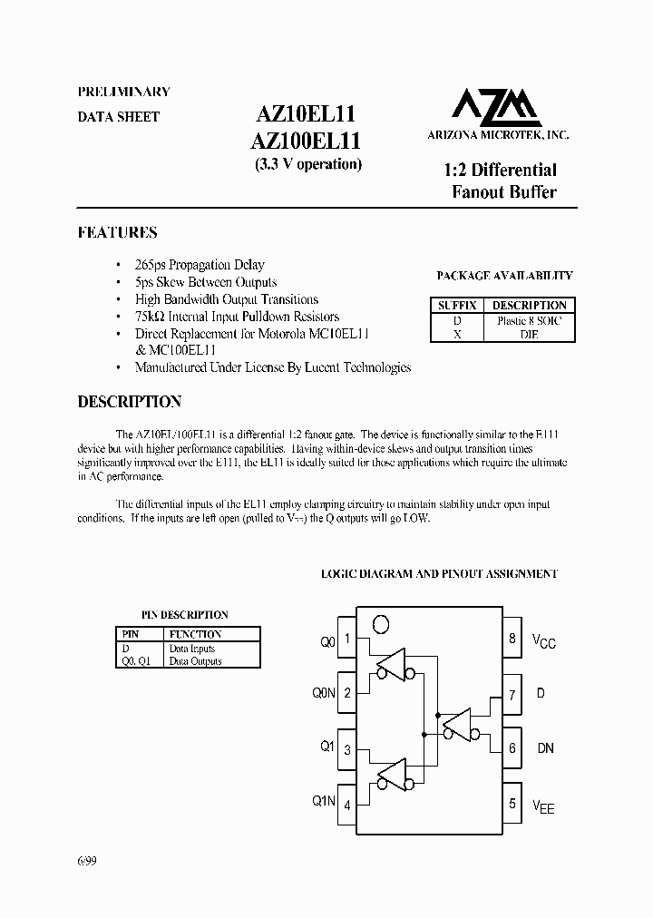 AZ100EL11_536133.PDF Datasheet