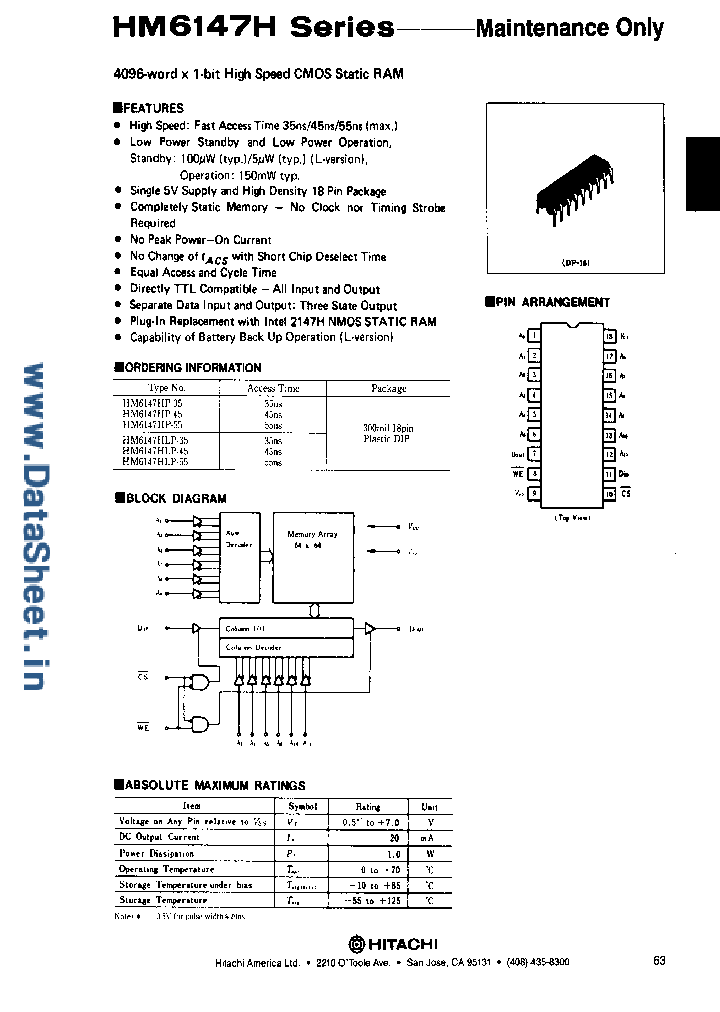 HM6147H_465741.PDF Datasheet