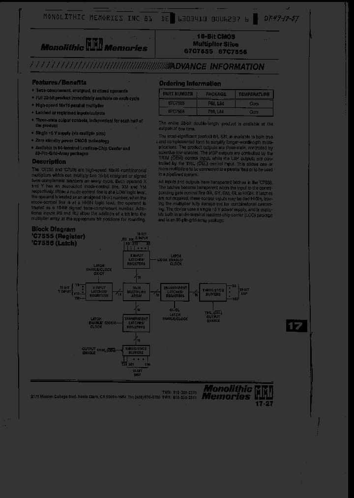 67C555L_500311.PDF Datasheet