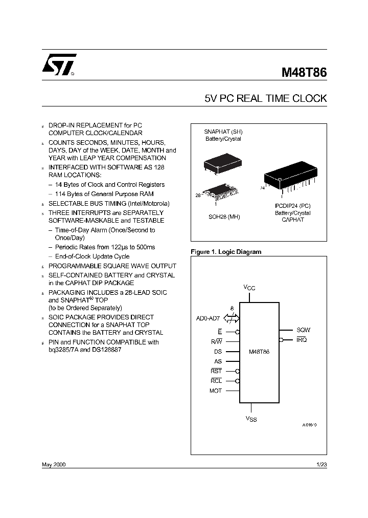 M48T86MH_469080.PDF Datasheet