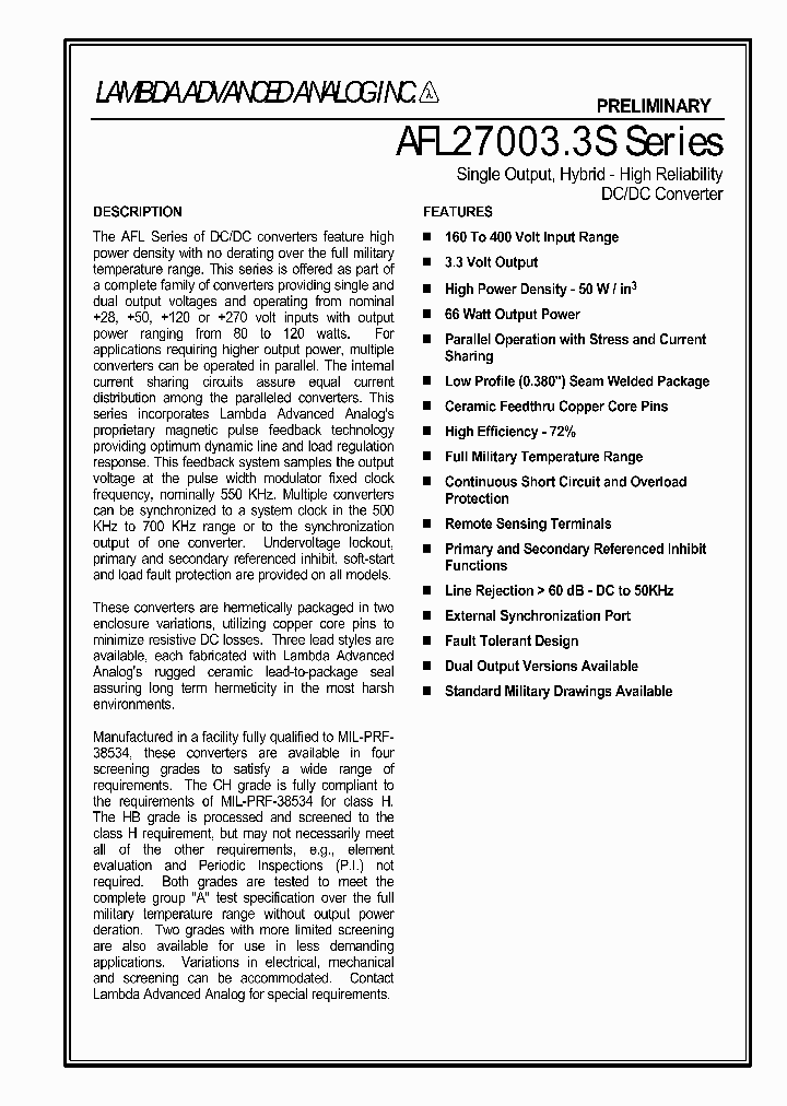 AFL270033SXCH_507095.PDF Datasheet