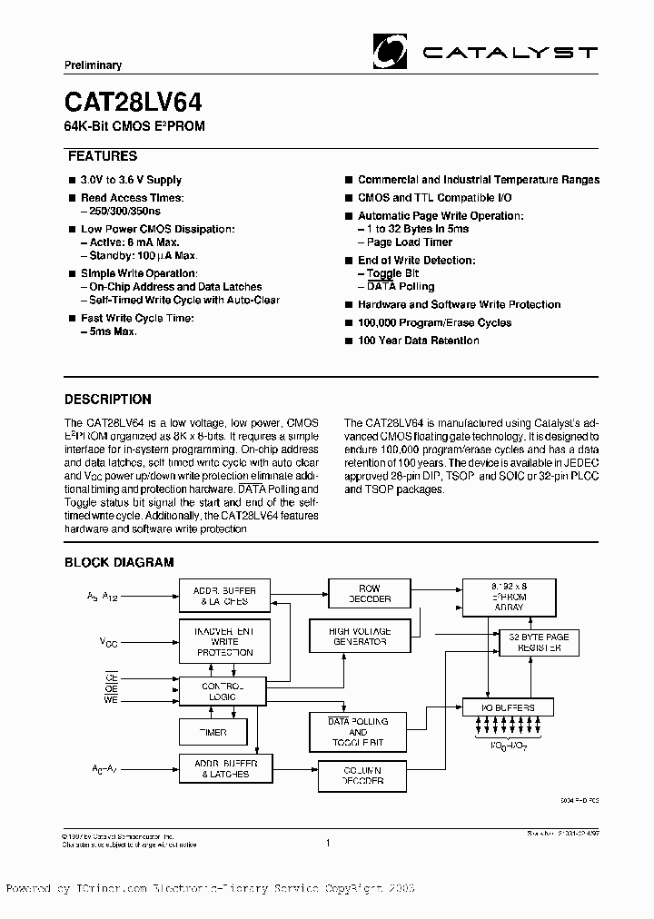 CAT28LV64HT13I-35_507012.PDF Datasheet