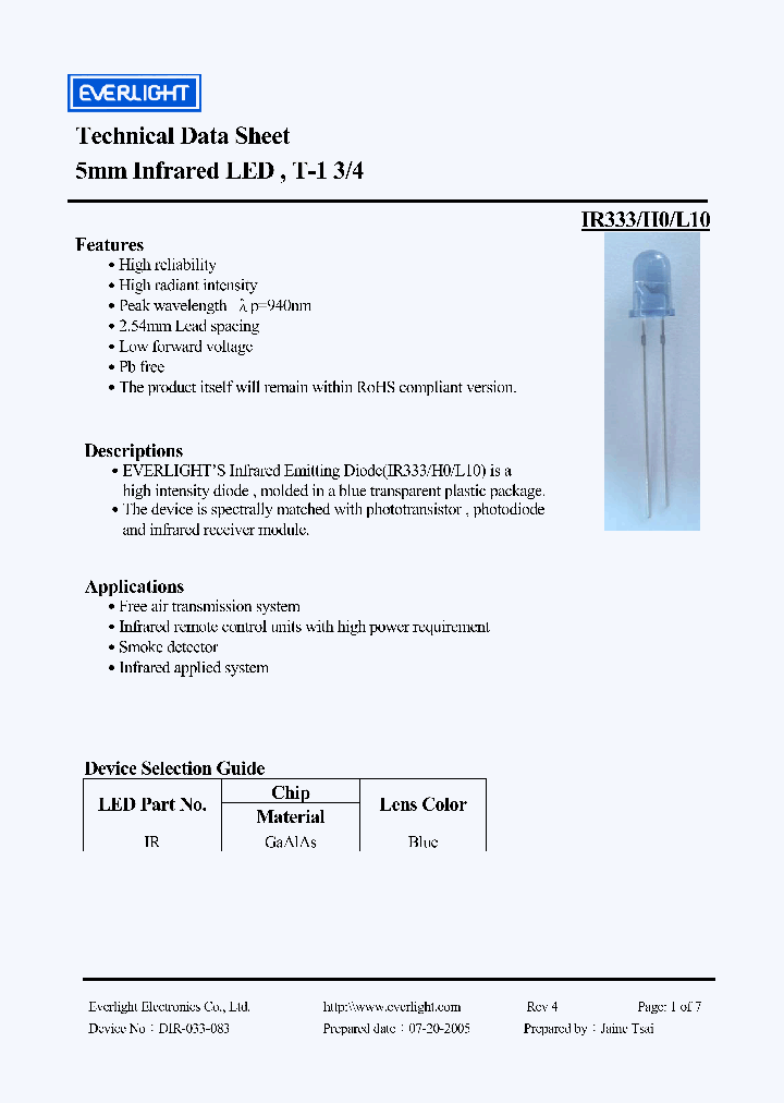IR333-H0-L10_895595.PDF Datasheet