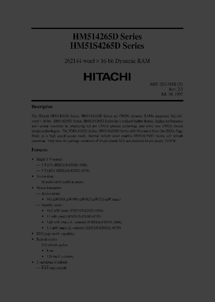 HM514265DLJ-5_507565.PDF Datasheet