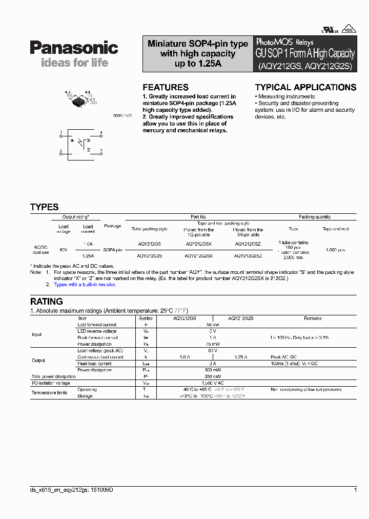 AQY212SX_508164.PDF Datasheet