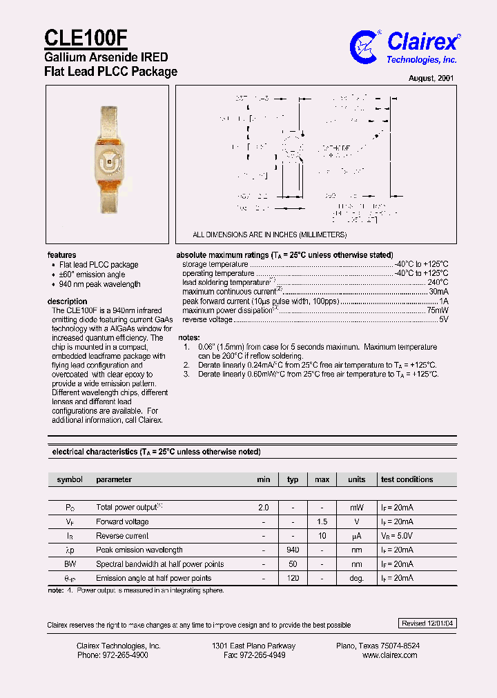 CLE100F_559436.PDF Datasheet