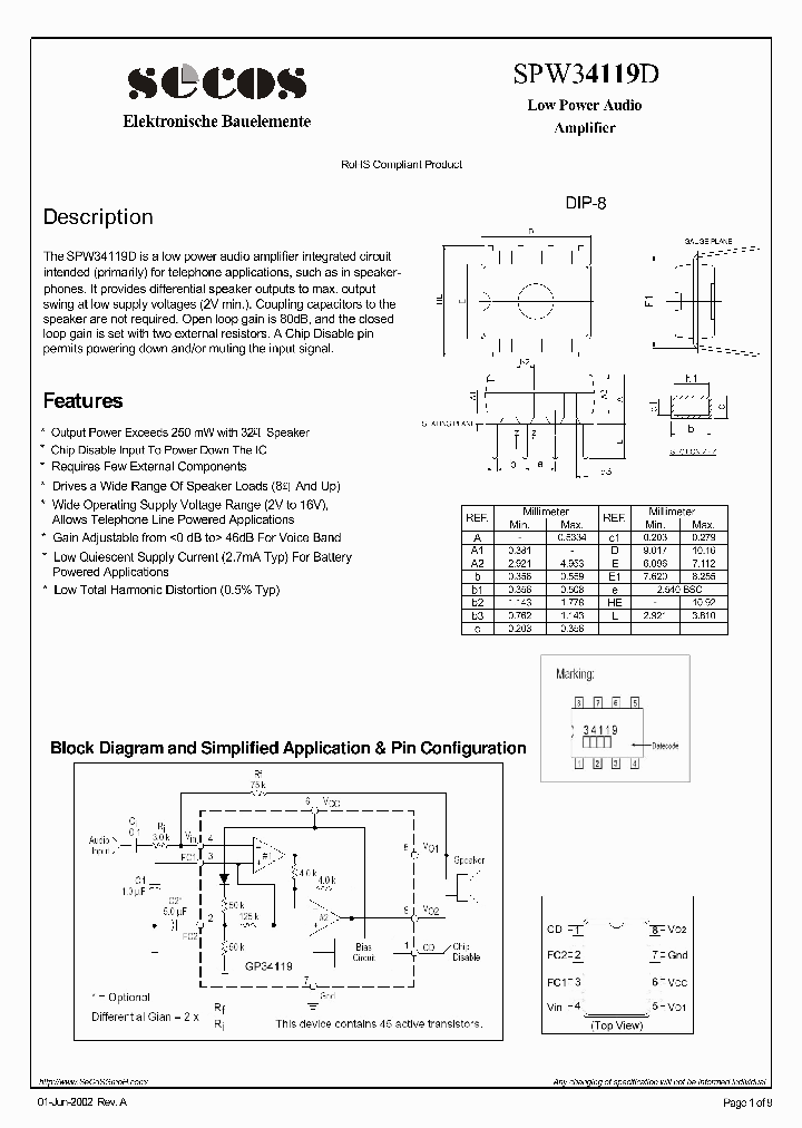SPW34119D_899421.PDF Datasheet