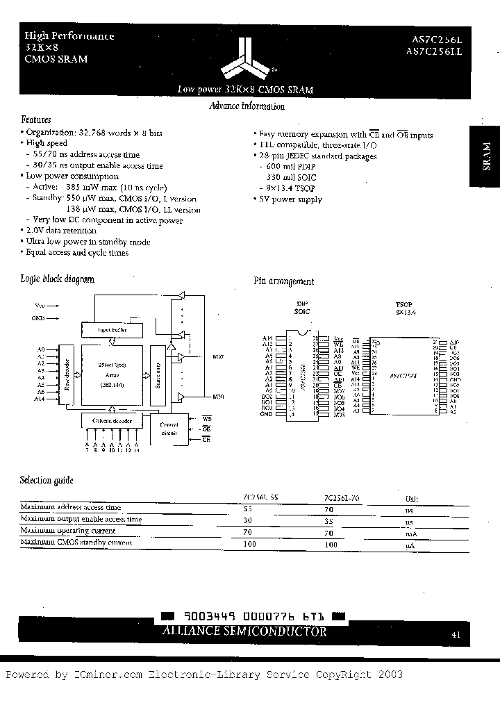 AS7C256LL-55PC_510092.PDF Datasheet
