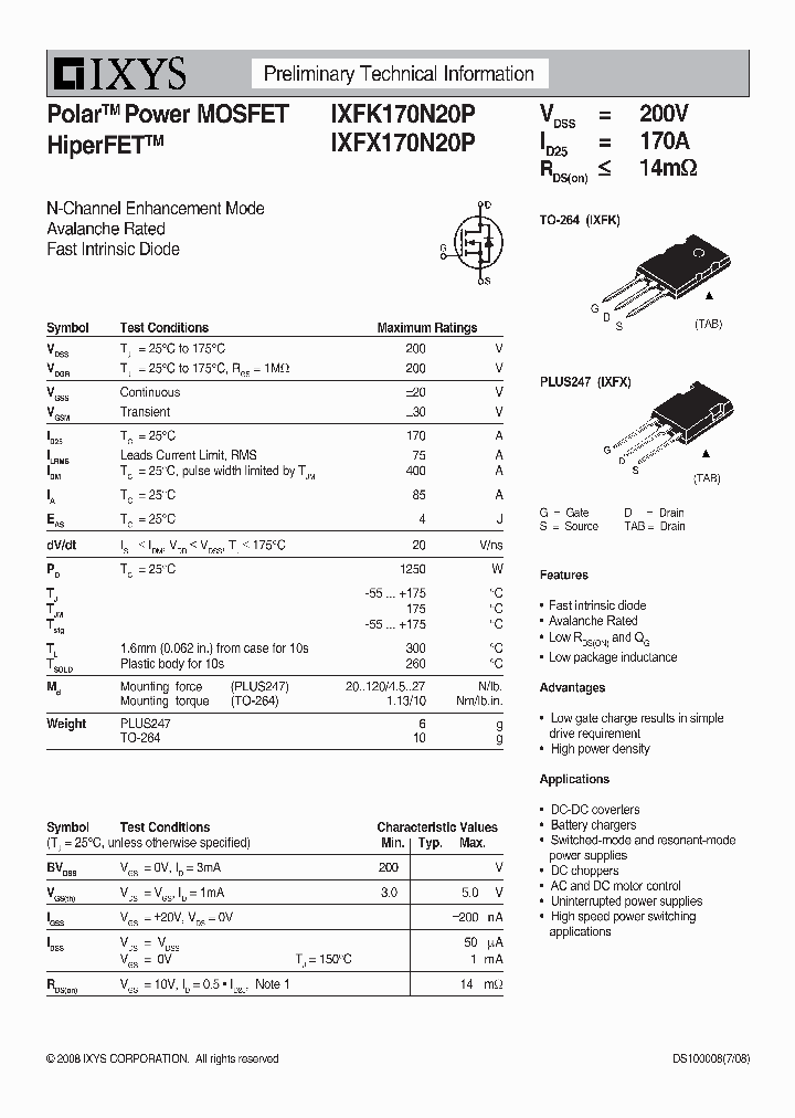 IXFK170N20P_903046.PDF Datasheet