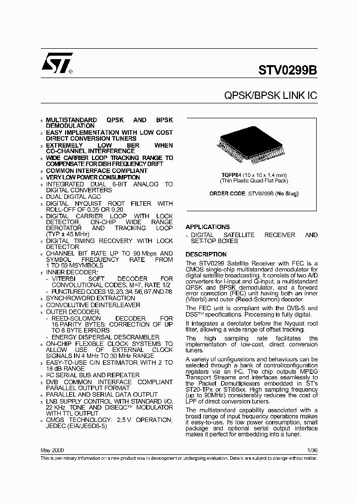 STV0299B_901231.PDF Datasheet
