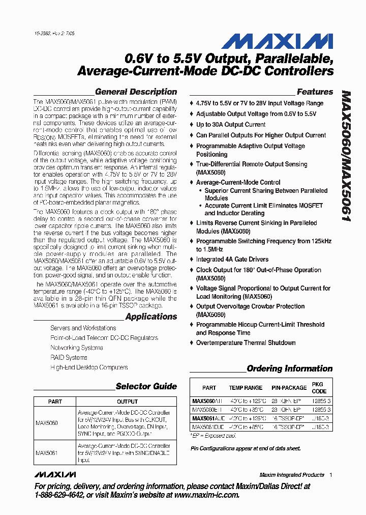 MAX5060ATI_515495.PDF Datasheet