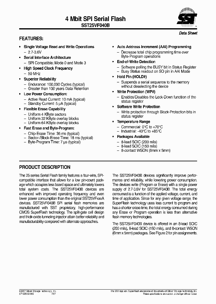 SST25VF040B-50-4C-SAF_515532.PDF Datasheet