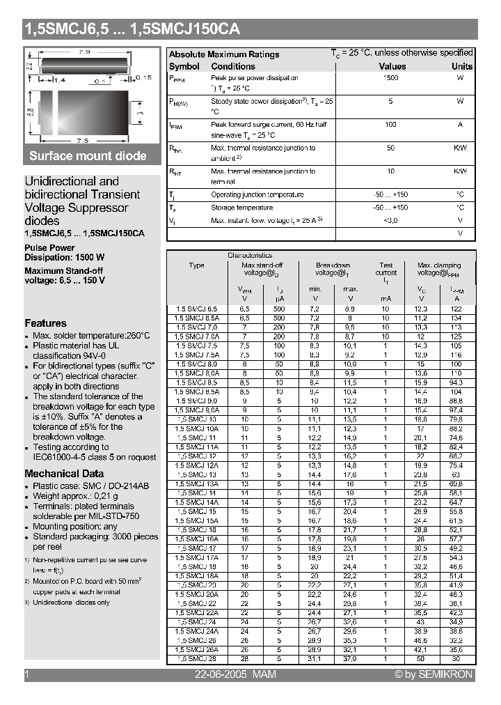 15SMCJ48_515940.PDF Datasheet