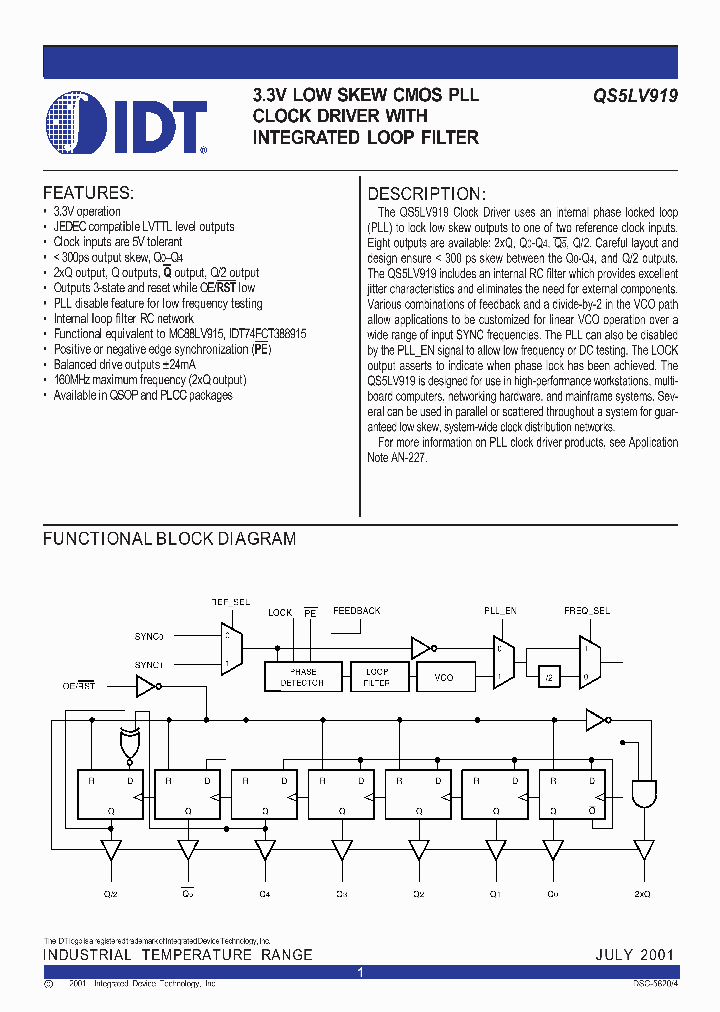 QS5LV919-133J_594934.PDF Datasheet
