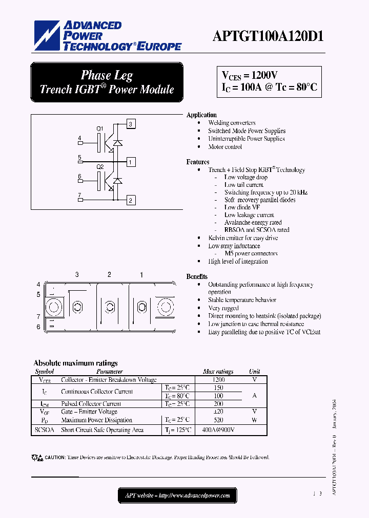 APTGT100A120D1_907635.PDF Datasheet