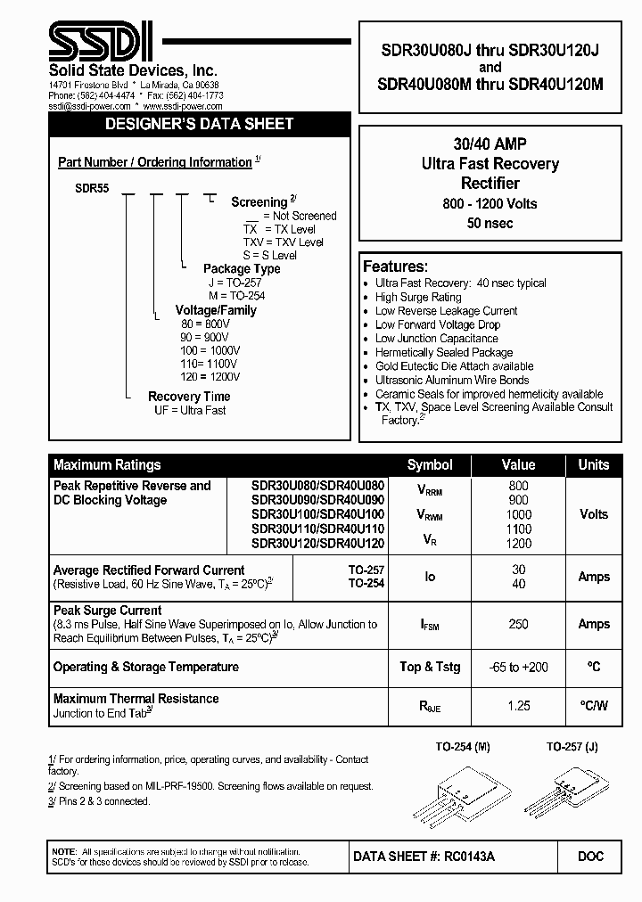 SDR30U090_907796.PDF Datasheet