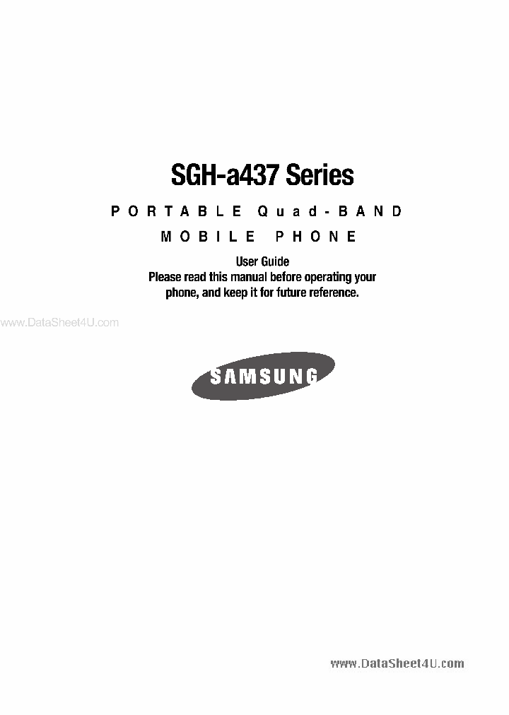 SGH-A437_476284.PDF Datasheet