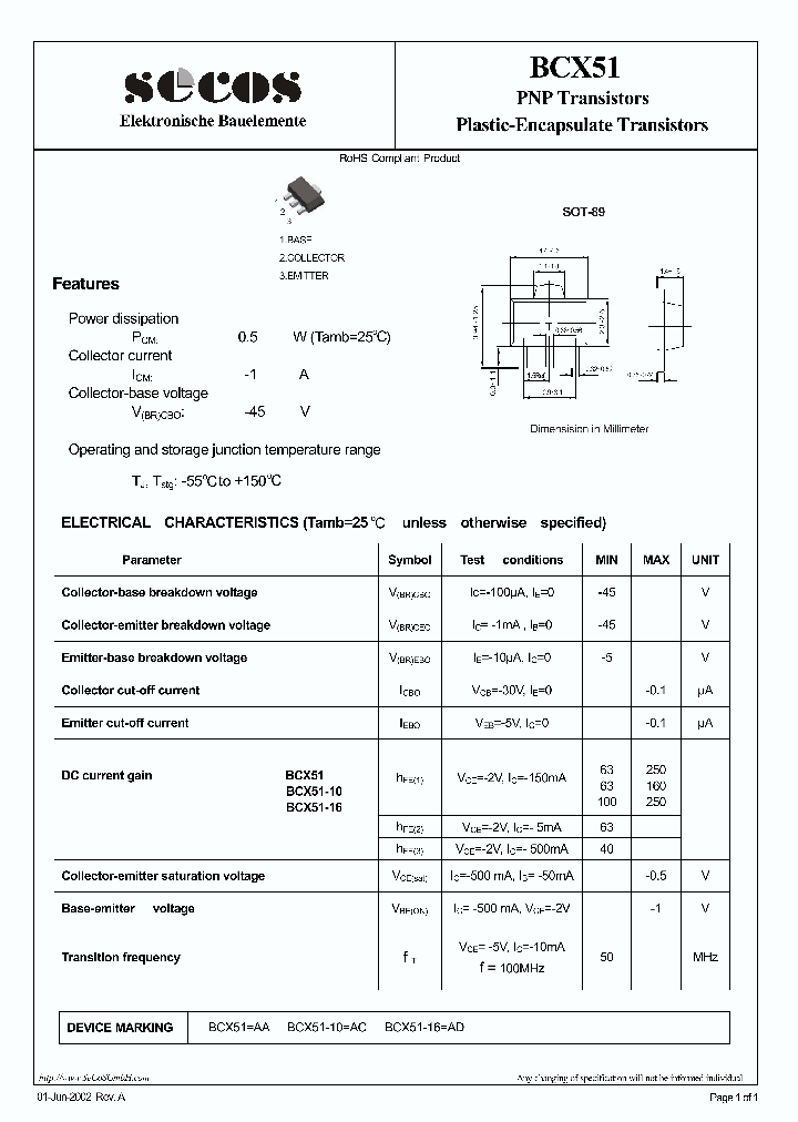 BCX51_912432.PDF Datasheet