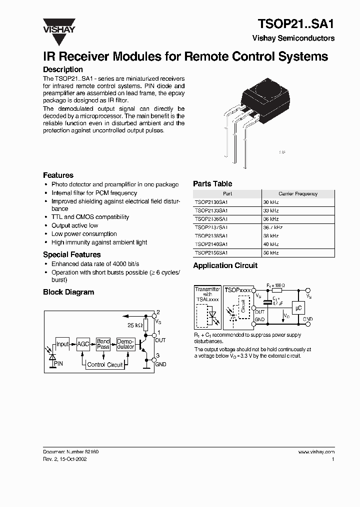 TSOP21SA1_621197.PDF Datasheet