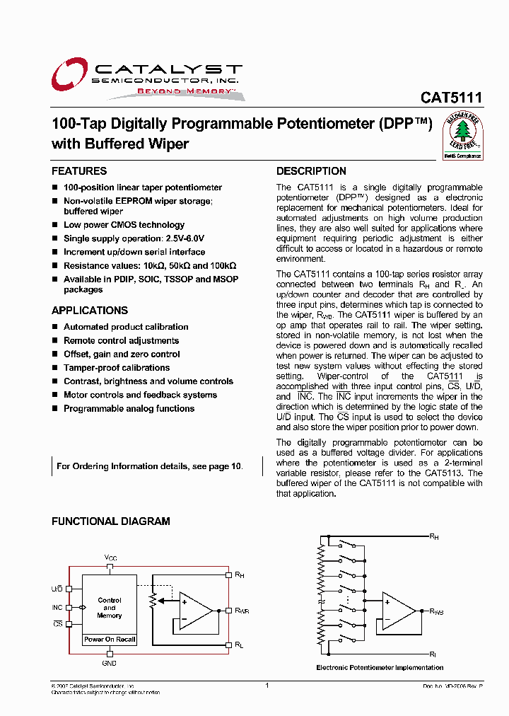 CAT5111LI-00-G_528969.PDF Datasheet