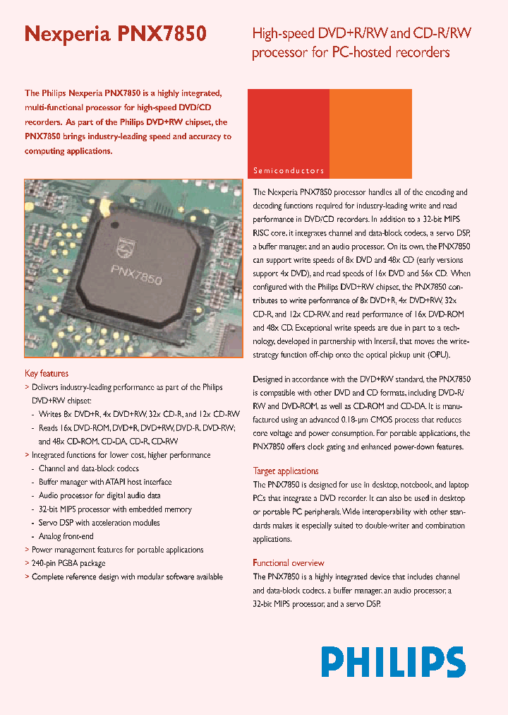 PNX7850_484611.PDF Datasheet