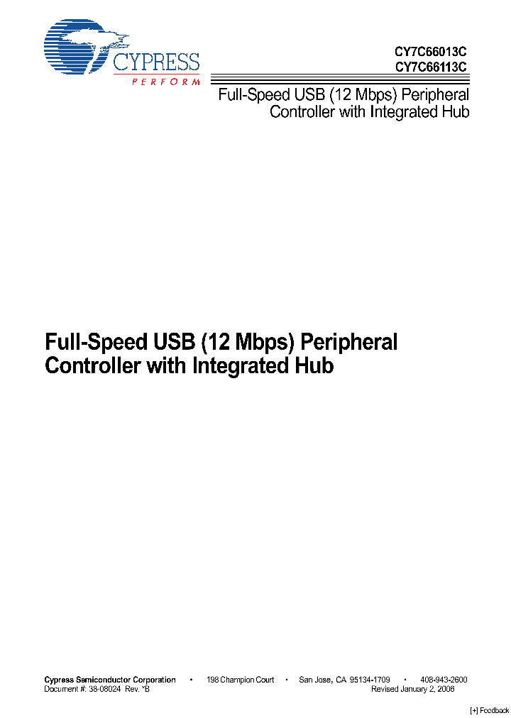 CY7C66113C-LFXC_538727.PDF Datasheet