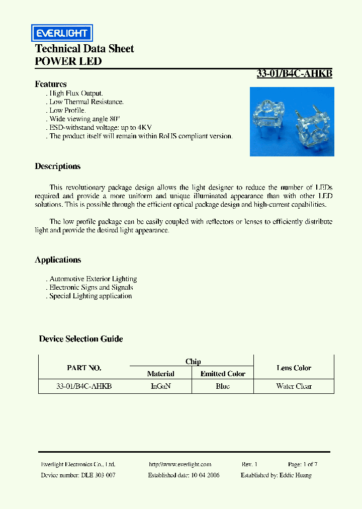 33-01-B4C-AHKB_919460.PDF Datasheet