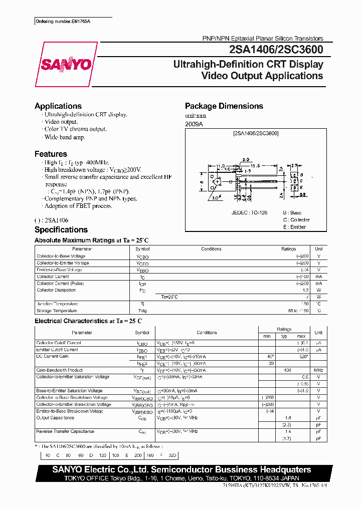 2SA1406_635383.PDF Datasheet