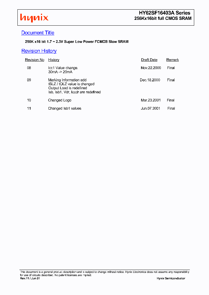 HY62SF16403ALLM-10_546684.PDF Datasheet
