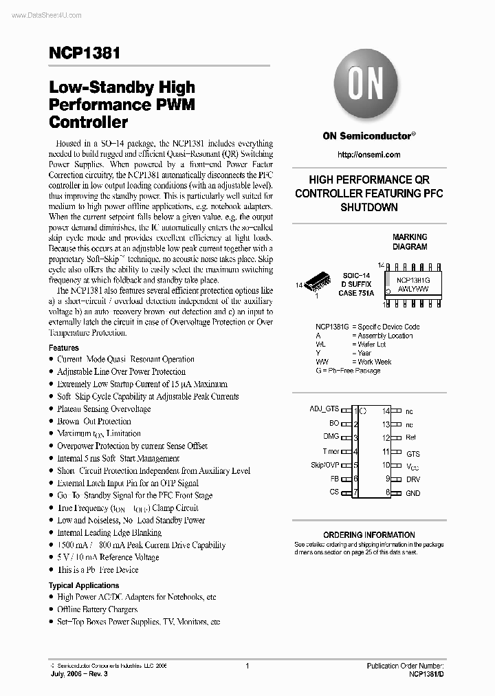 NCP1381_496829.PDF Datasheet