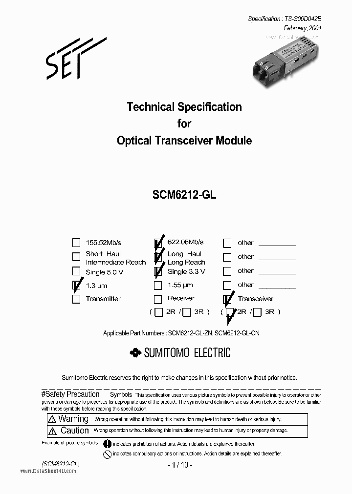 SCM6212-GL_498798.PDF Datasheet