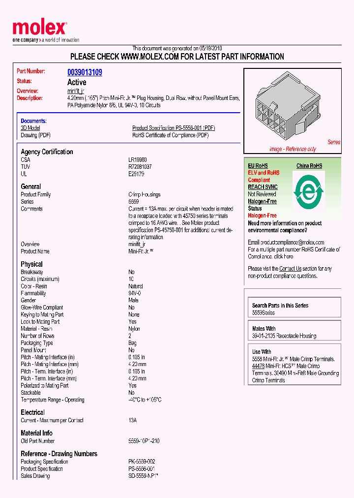 39-01-3109_922596.PDF Datasheet