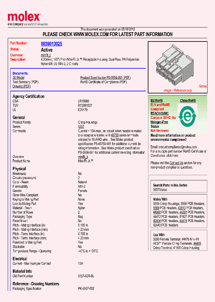 39-01-3025_922540.PDF Datasheet