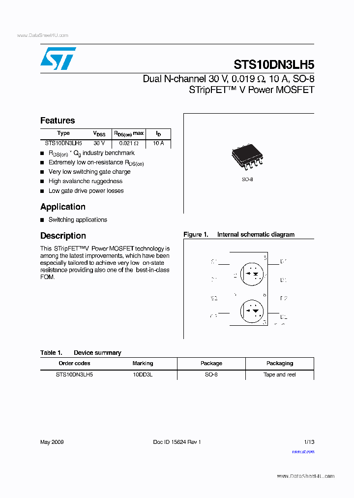 STS10DN3LH5_505115.PDF Datasheet