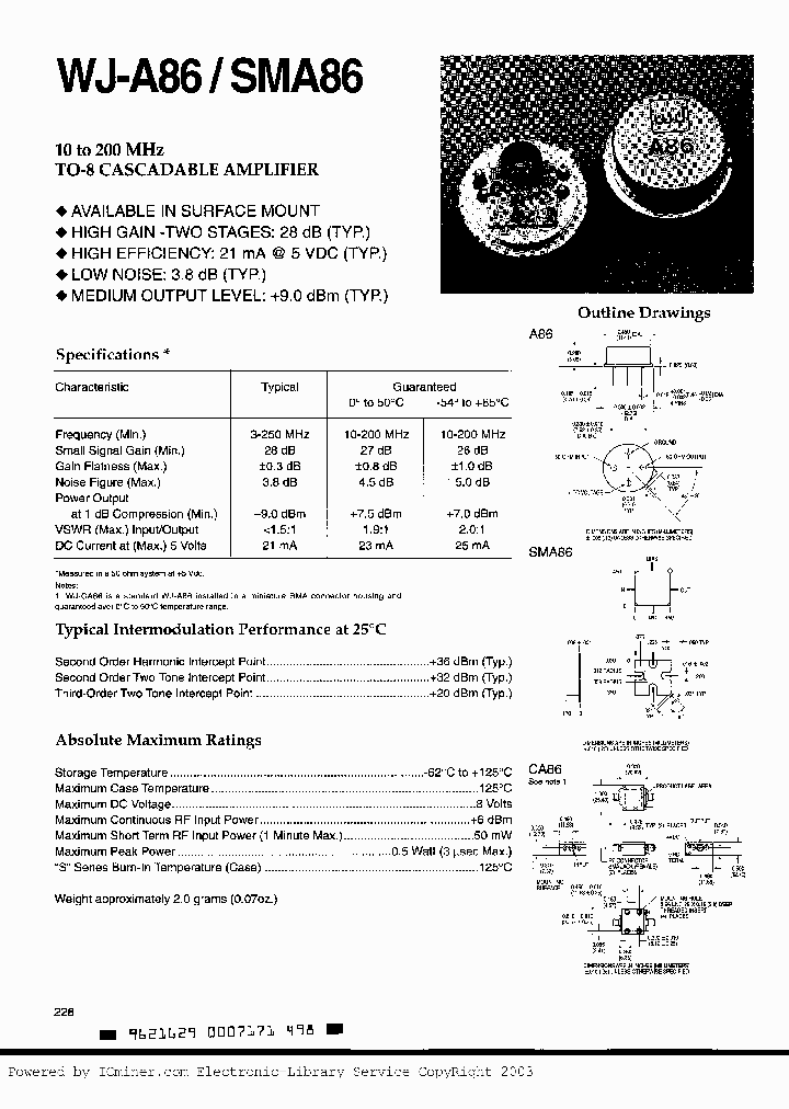 WJ-A86_554318.PDF Datasheet