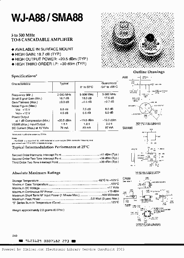 WJ-A88_554320.PDF Datasheet