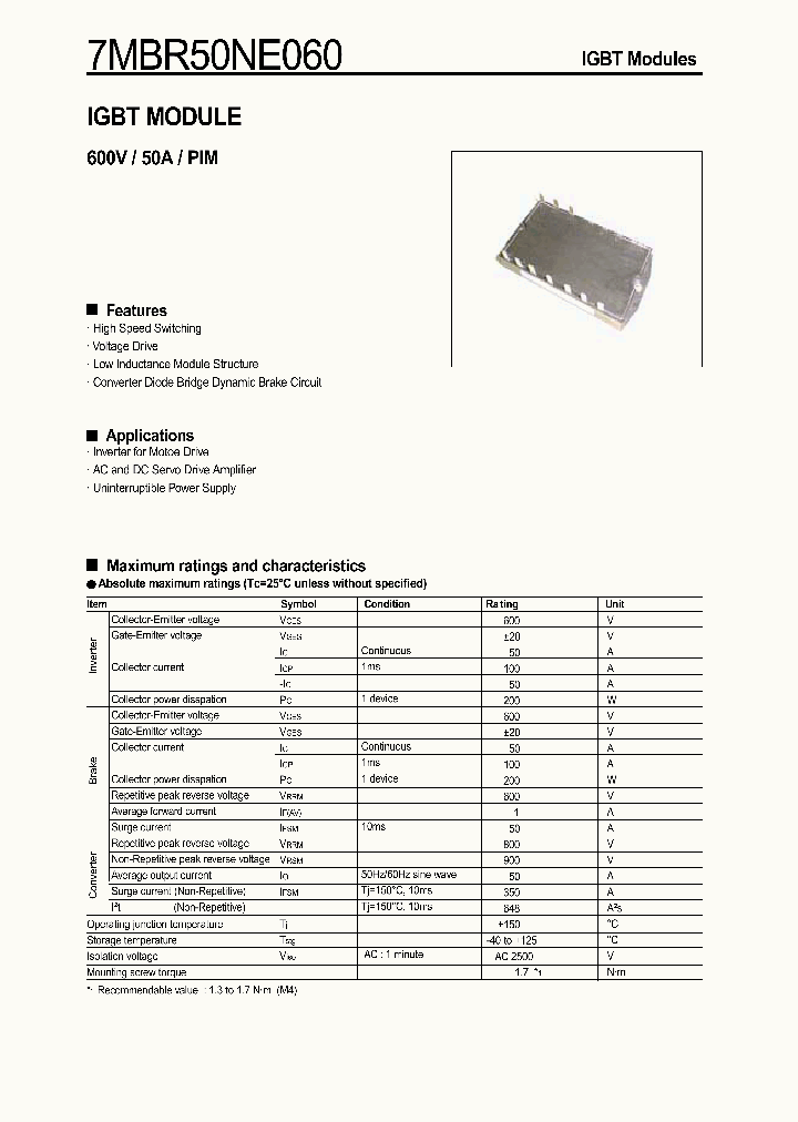 7MBR50NE060_556414.PDF Datasheet