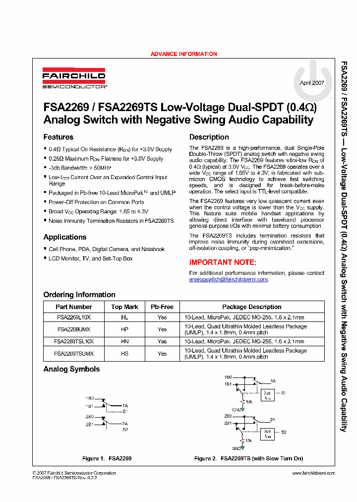 FSA2269L10X_560172.PDF Datasheet