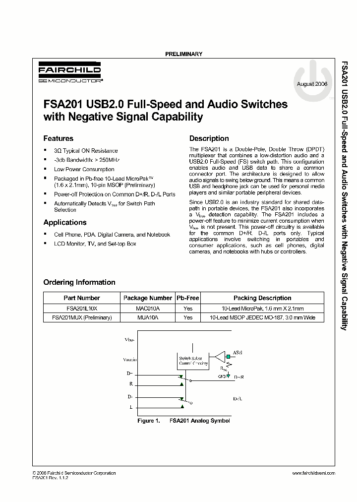 FSA201L10X_560160.PDF Datasheet