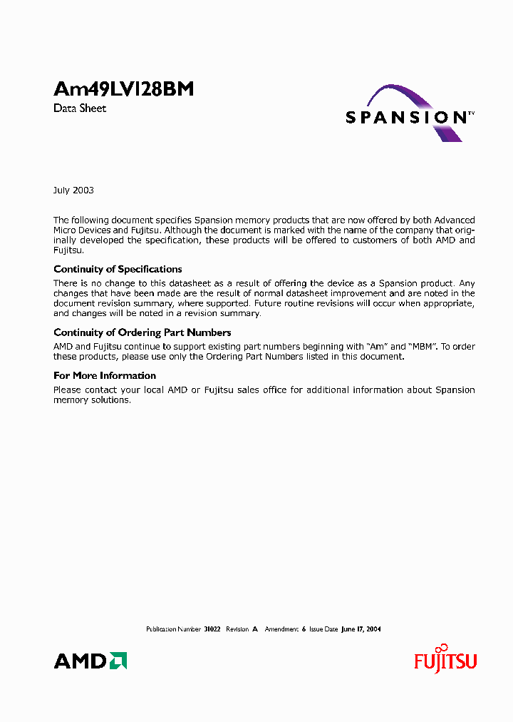 AM49LV128BML15NS_560433.PDF Datasheet