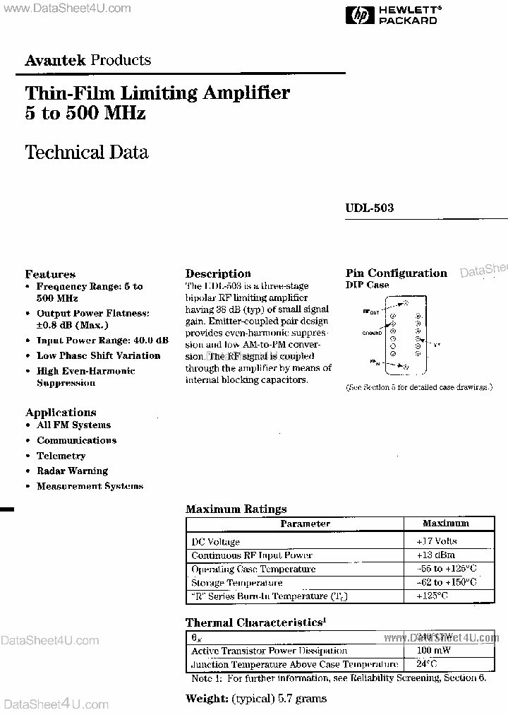UDL-503_513581.PDF Datasheet
